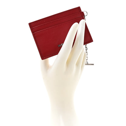 Alexander McQueen Calfskin Sling Card Holder Red 2 of 8