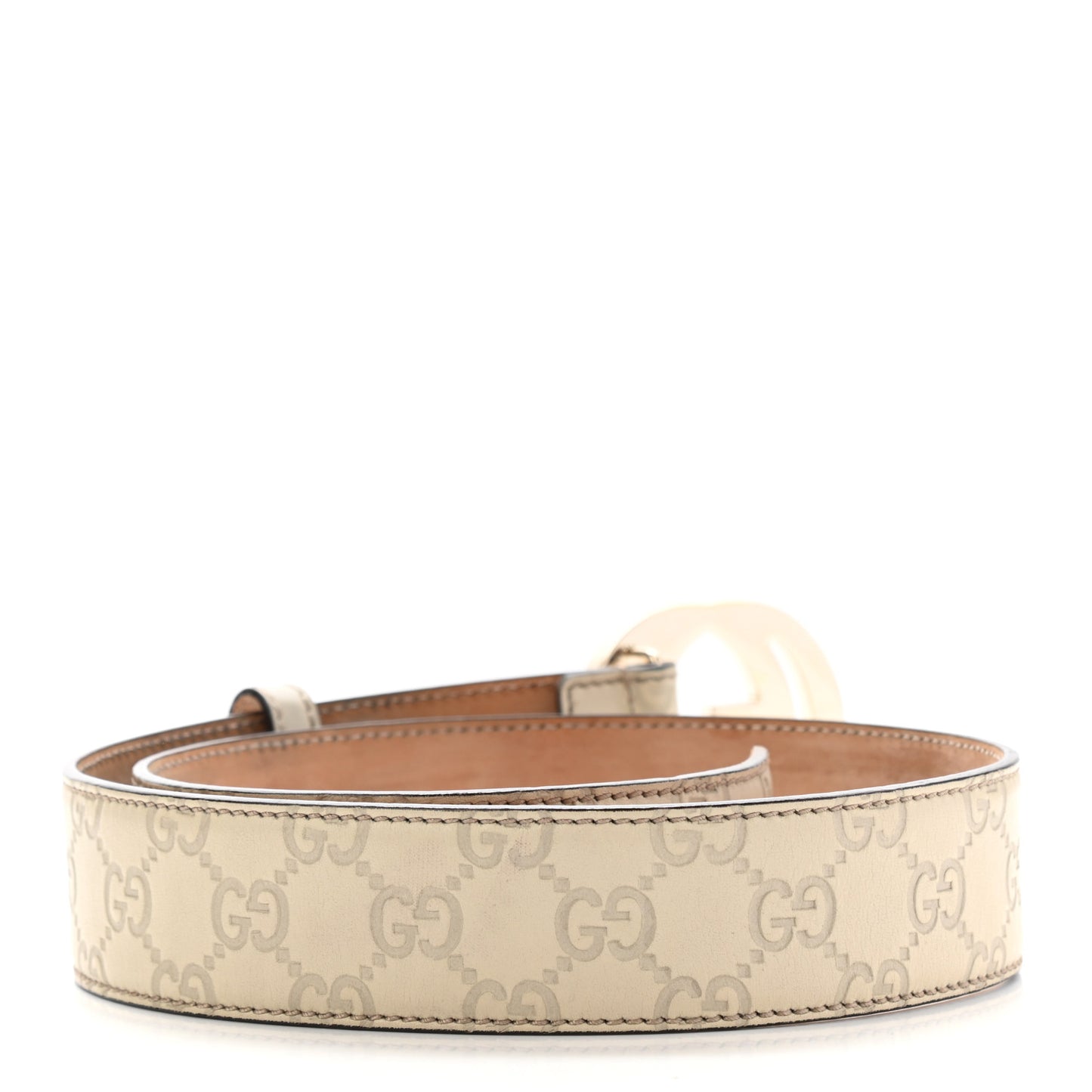 Guccissima Interlocking G 40mm Belt 80 32 Off White