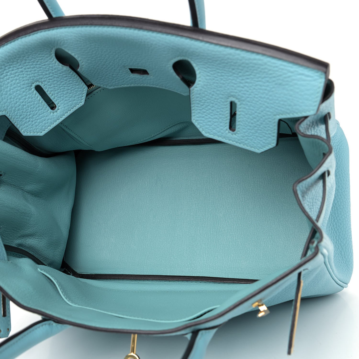 Hermes Taurillon Clemence Birkin 30 Bleu Atoll 5 of 10