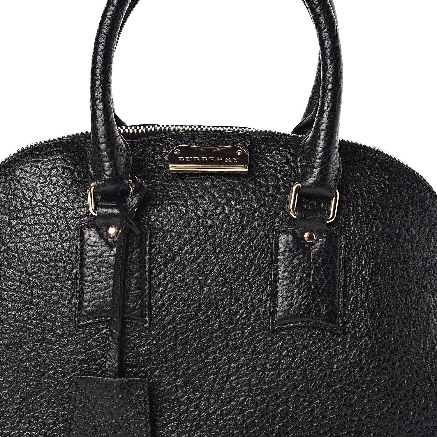 Burberry Heritage Grain Small Orchard Bowling Bag Black 11 of 11