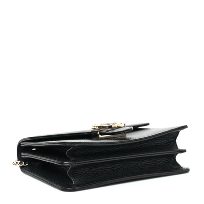 Gucci Dollar Calfskin Small Interlocking G Shoulder Bag Black 4 of 9