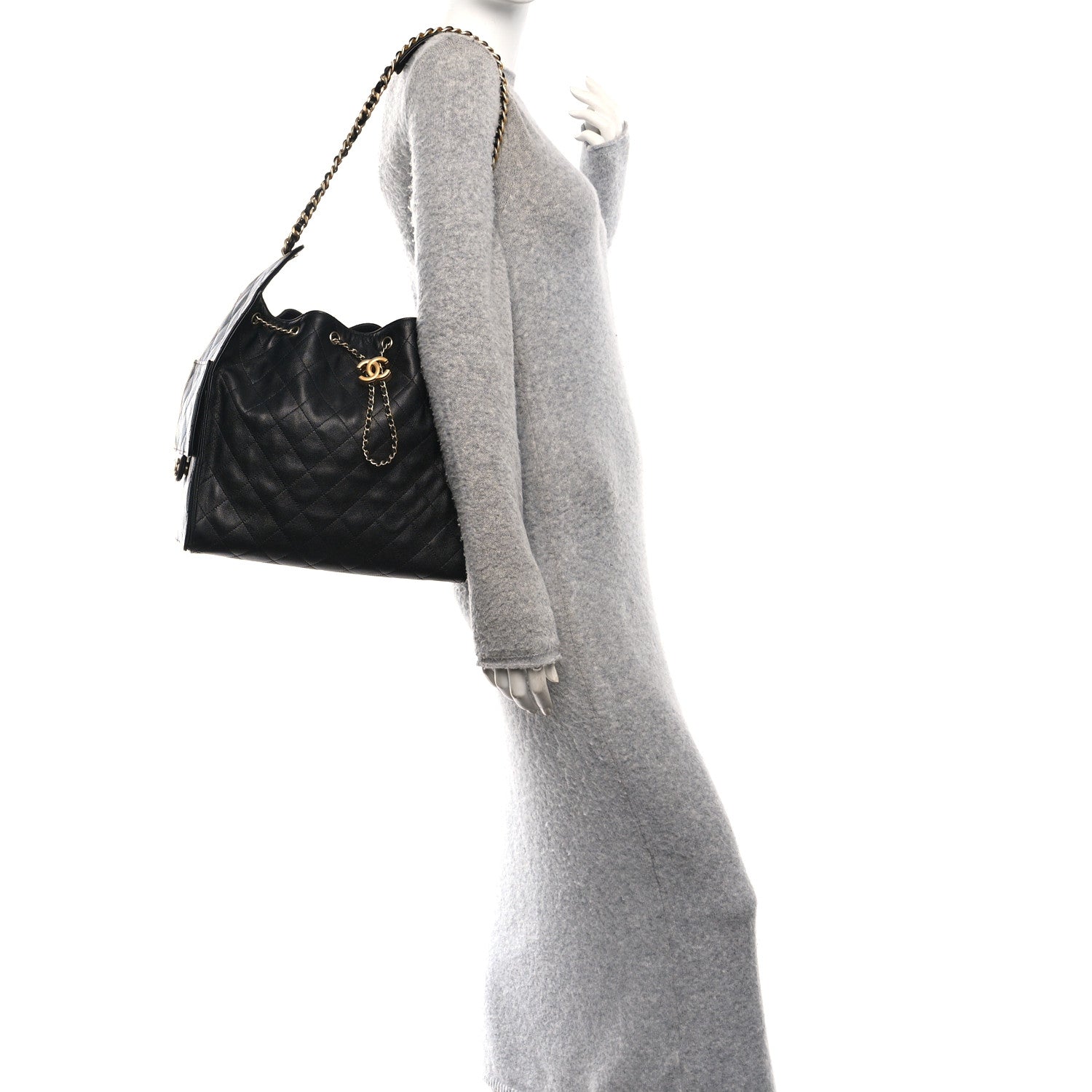 Chanel Caviar Quilted Medium Chanel 25 Handbag Black 2 of 11