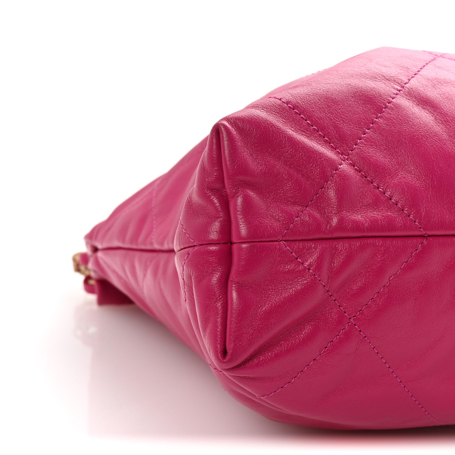 Chanel Shiny Calfskin Quilted Small Chanel 22 Fuchsia 10 of 11