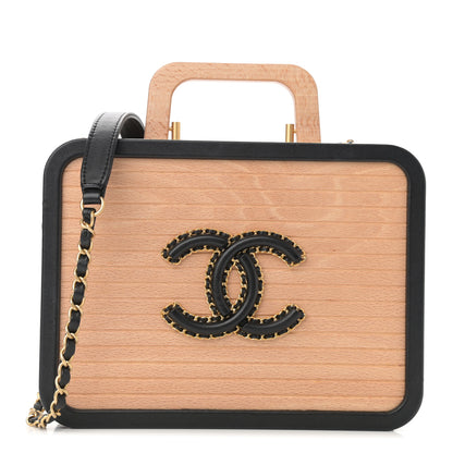 Chanel Beech Wood Lambskin Medium CC Vanity Case Black 1 of 12