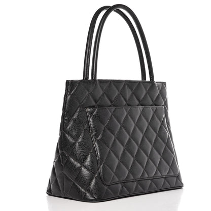 Chanel Caviar Quilted Medallion Tote Black 3 of 10