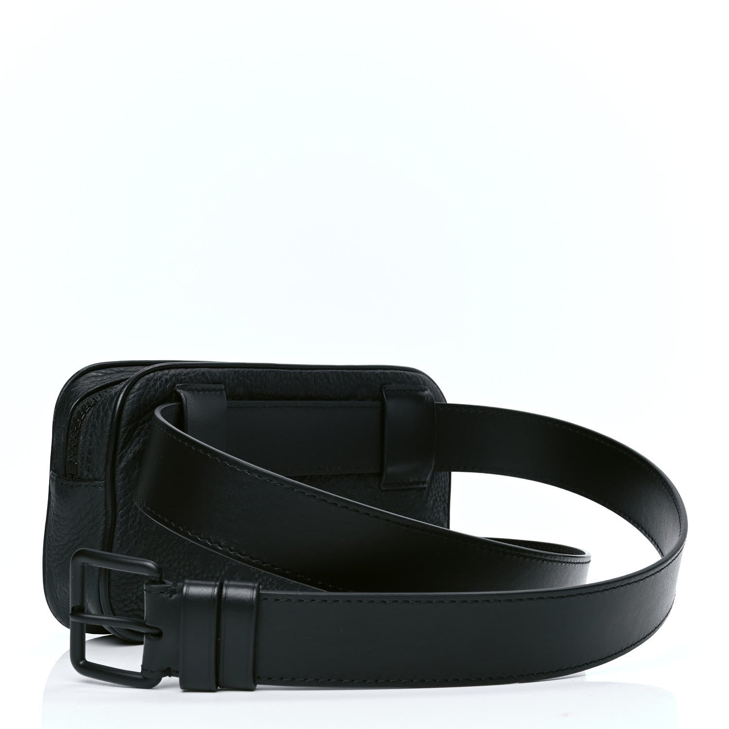 Louis Vuitton Taurillon Monogram Uniformes Solar Ray Soft Pochette Volga Belt Bag Black 2 of 6