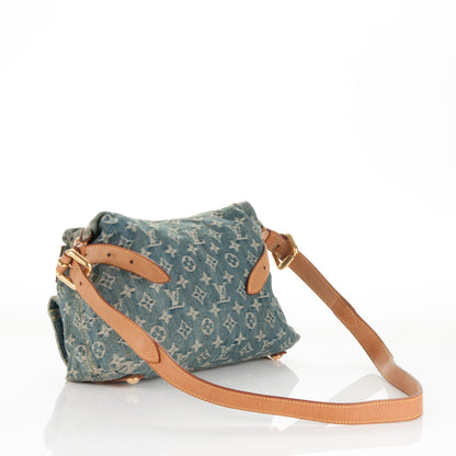 Louis Vuitton Monogram Denim Baggy PM Blue 3 of 8