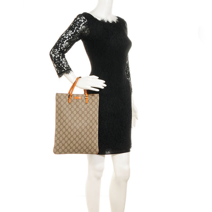 Gucci GG Plus Monogram Flat Vertical Tote Orange 2 of 7