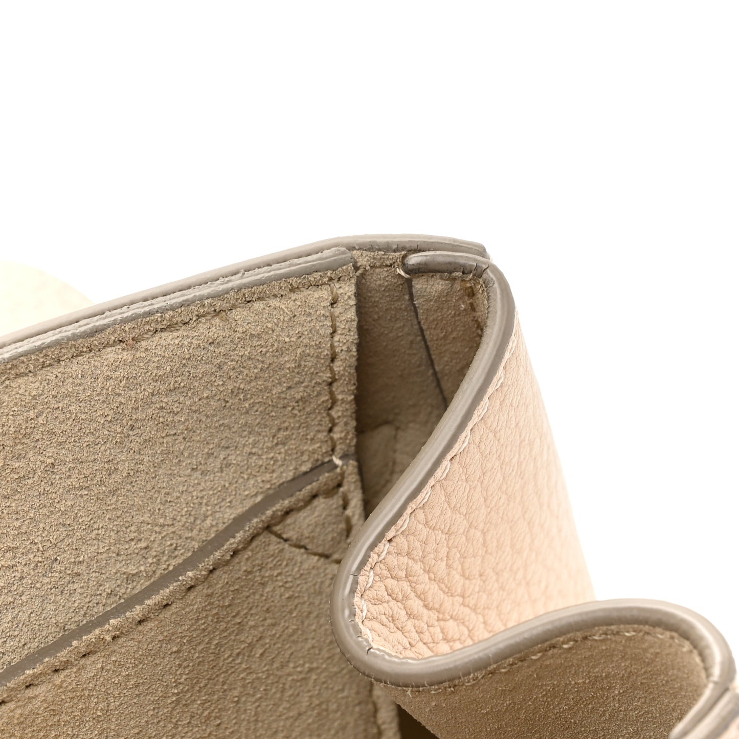Grained Lambskin Mini Drew Shoulder Bag Abstract White