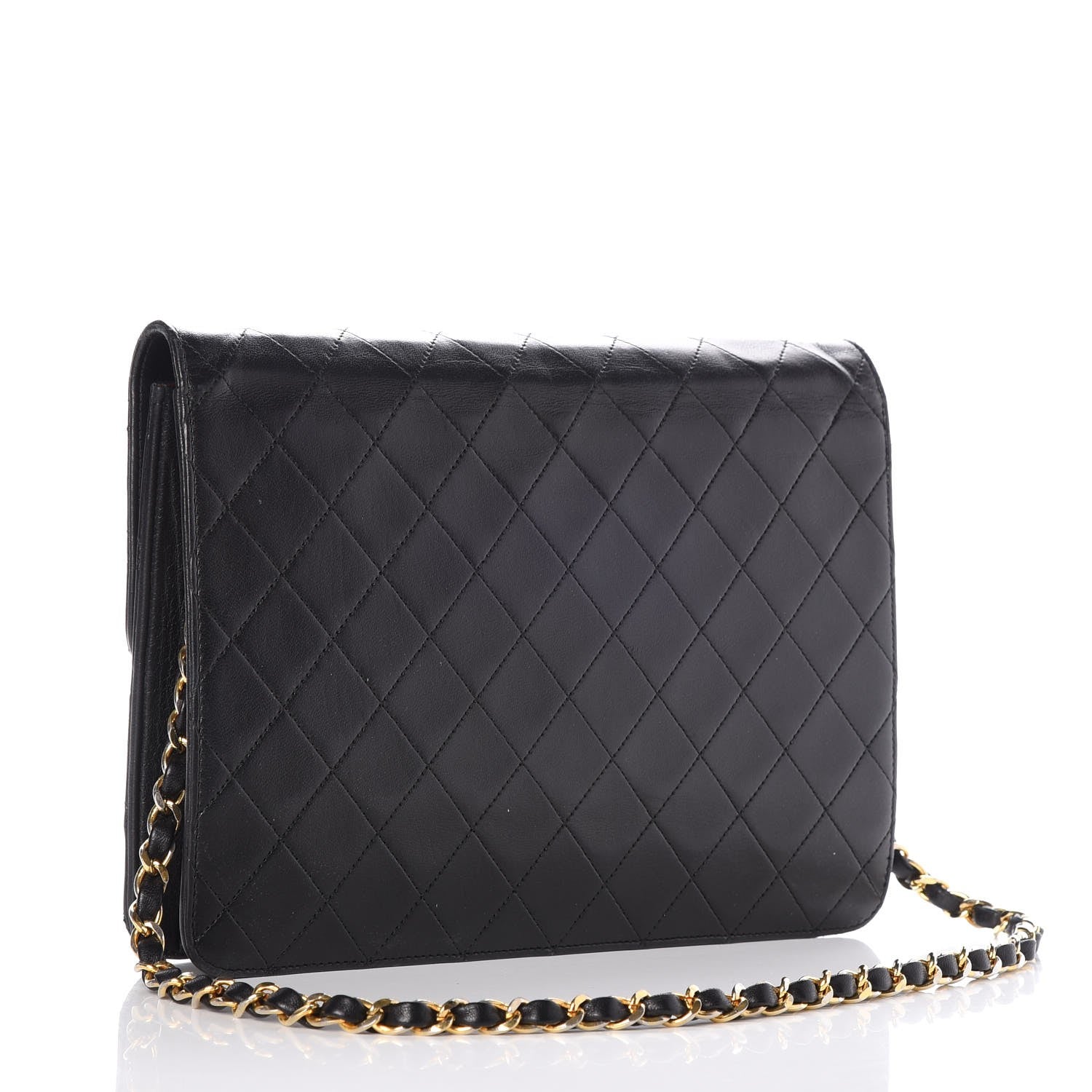 Chanel Lambskin Quilted Medium Single Flap Black 3 of 9
