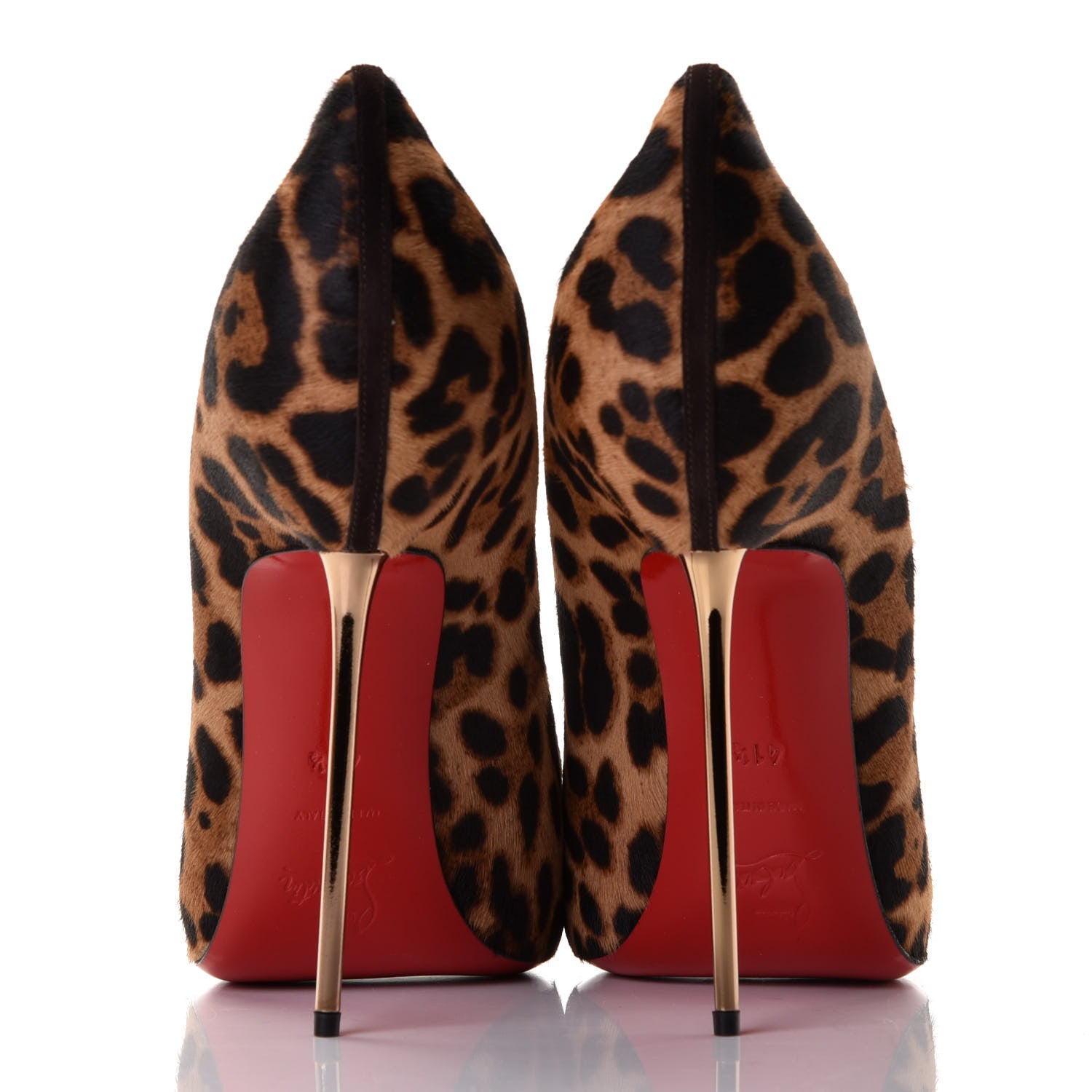 Christian Louboutin Pony Hair Leopard Luxor Metalipp 120 Pumps 41.5 Bronze 4 of 8