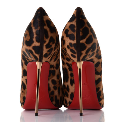Christian Louboutin Pony Hair Leopard Luxor Metalipp 120 Pumps 41.5 Bronze 4 of 8
