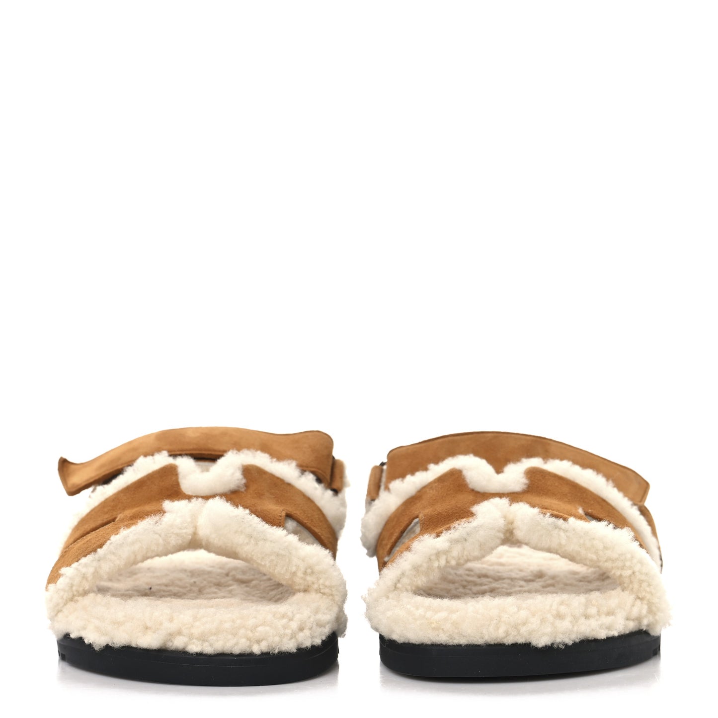 Suede Goatskin Woolskin Womens Chypre Sandals 39