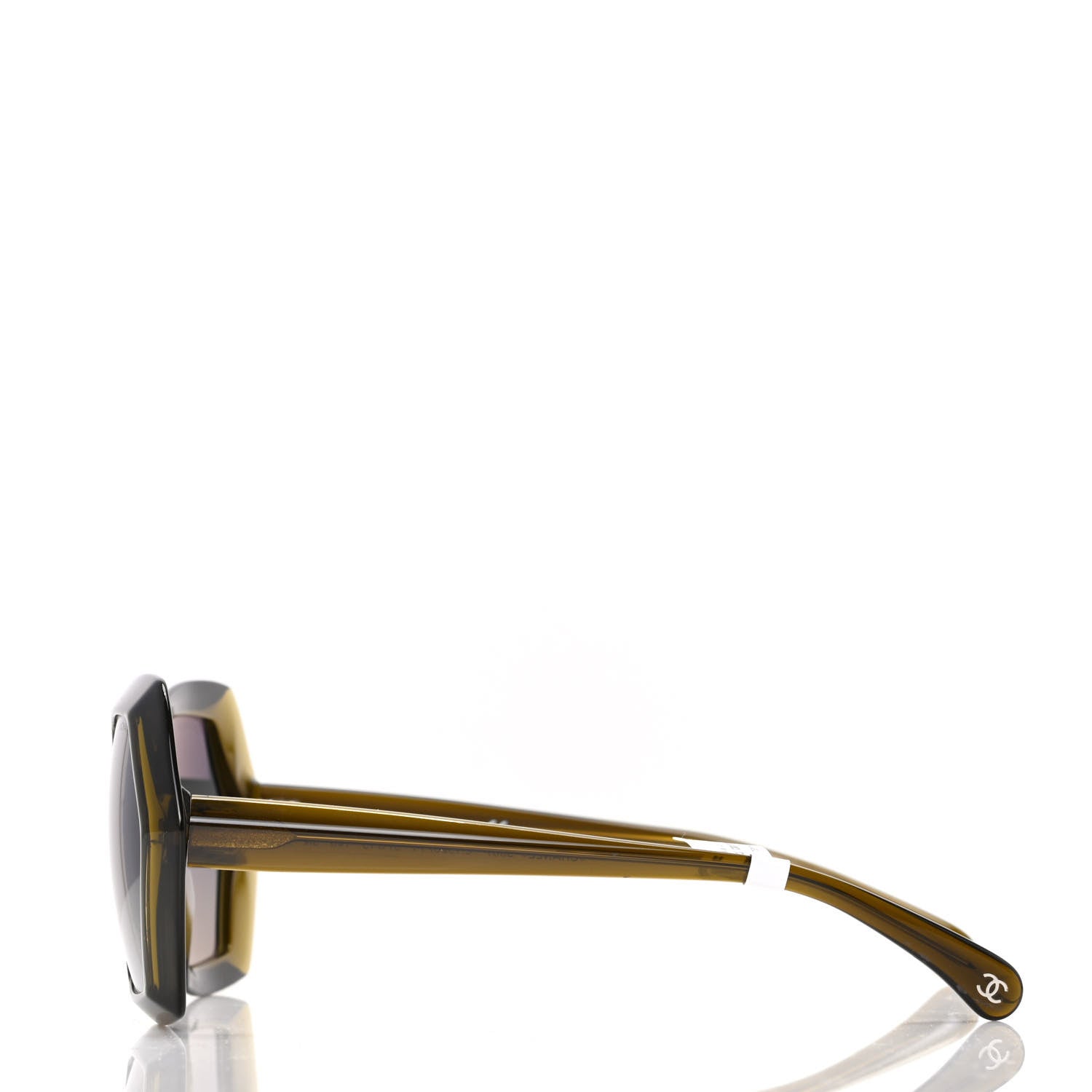 Chanel Acetate Round Sunglasses 5367 Olive 3 of 8