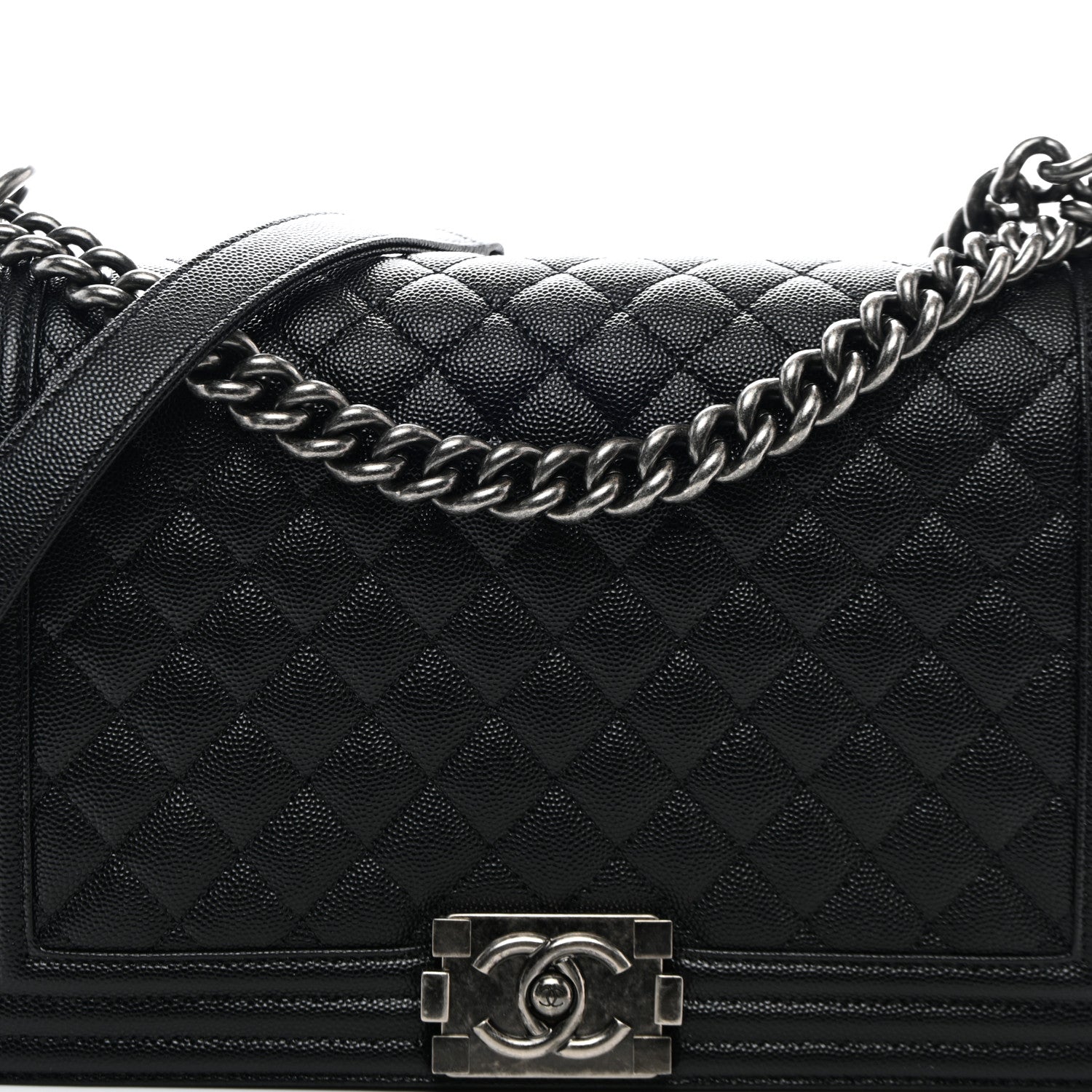 Chanel Caviar Quilted New Medium Boy Flap Black 8 of 11