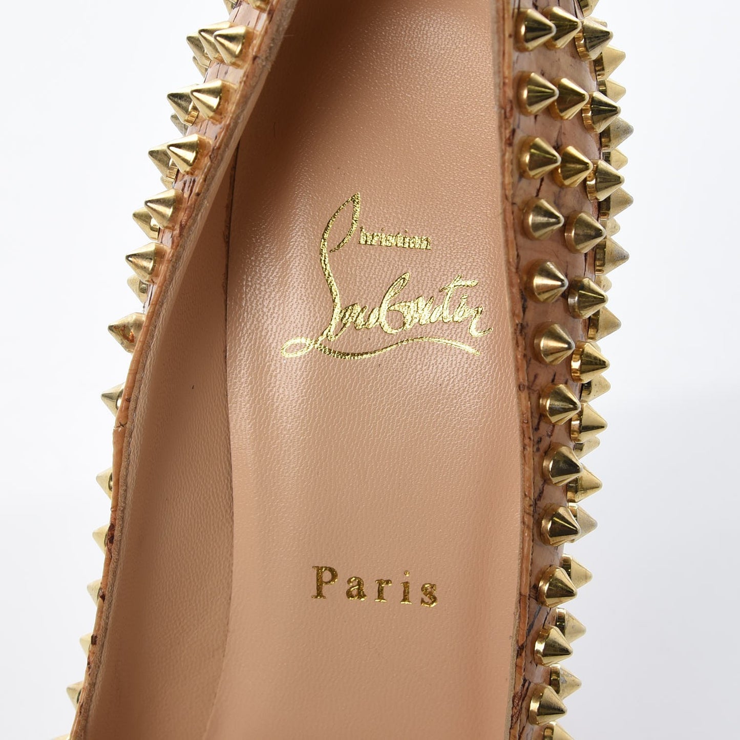 Cork Alti Spikes 160 Pumps 38 Natural Gold