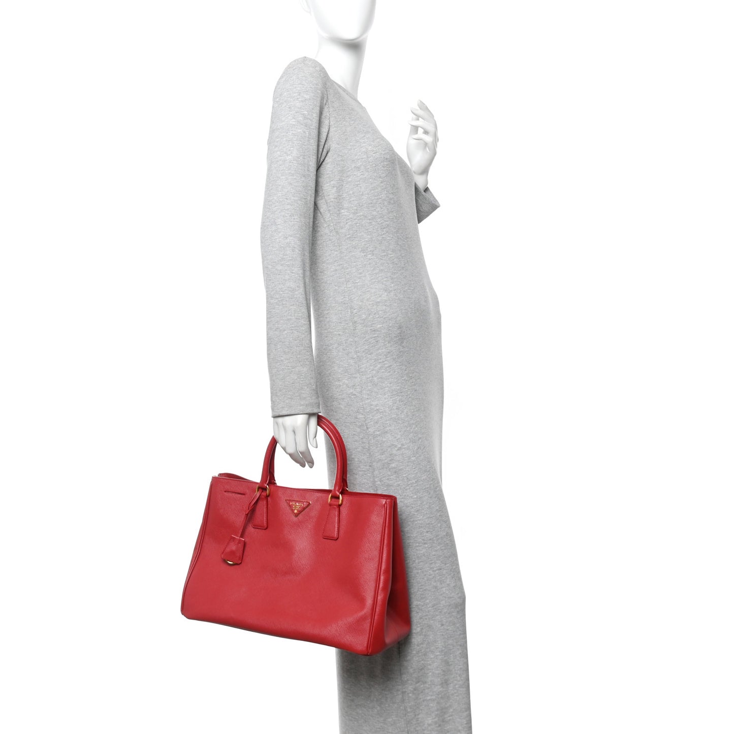 Saffiano Lux Tote Large Fuoco