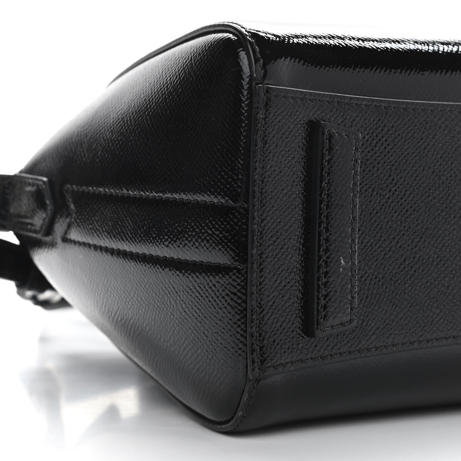 Givenchy Textured Patent Calfskin Mini Antigona Black 9 of 13