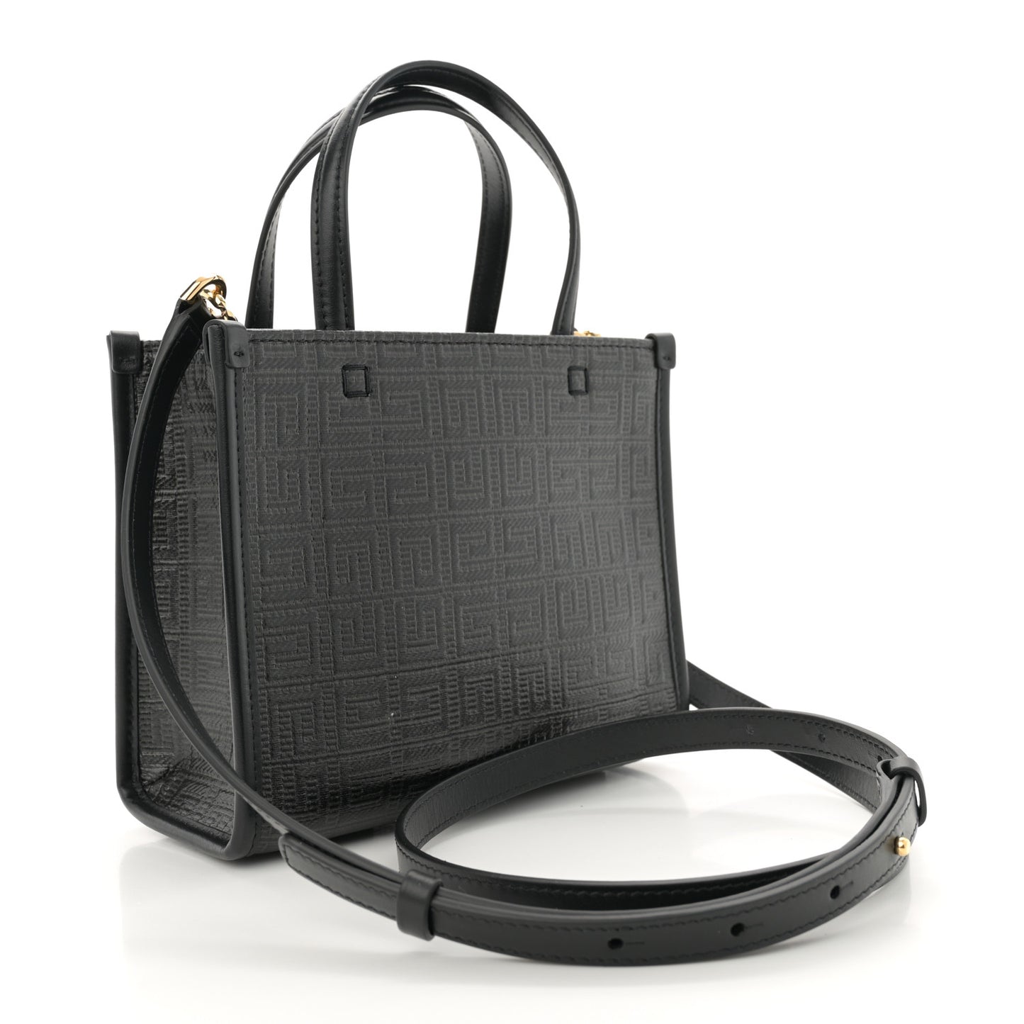 Canvas Mini Bond Shopper 4G Tote Black
