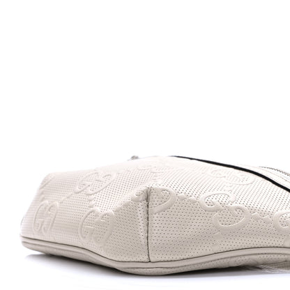 Gucci Calfskin GG Tennis Embossed Belt Bag Mystic White 9 of 9