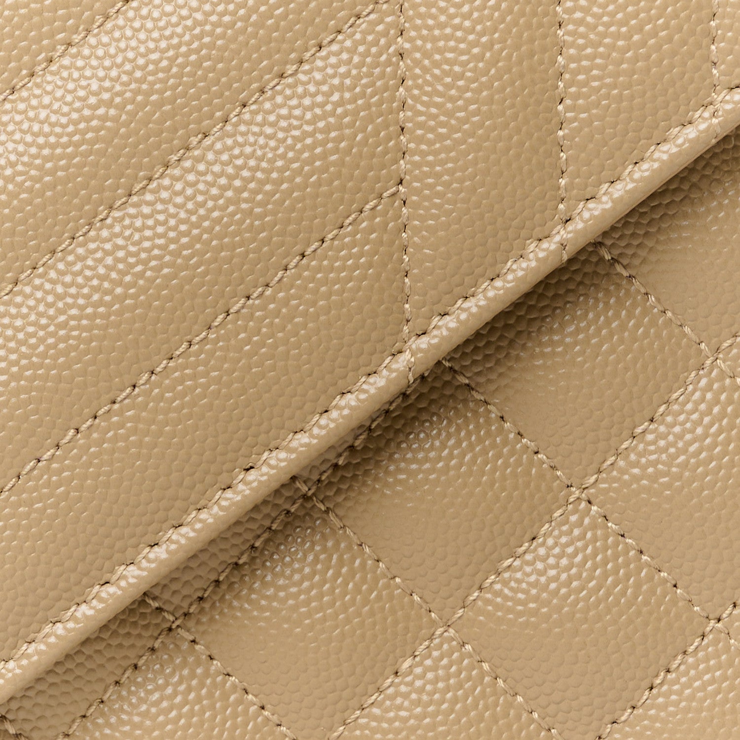 Saint Laurent Grain De Poudre Textured Mixed Matelasse Medium Triquilt Monogram Satchel Dark Latte 9 of 12