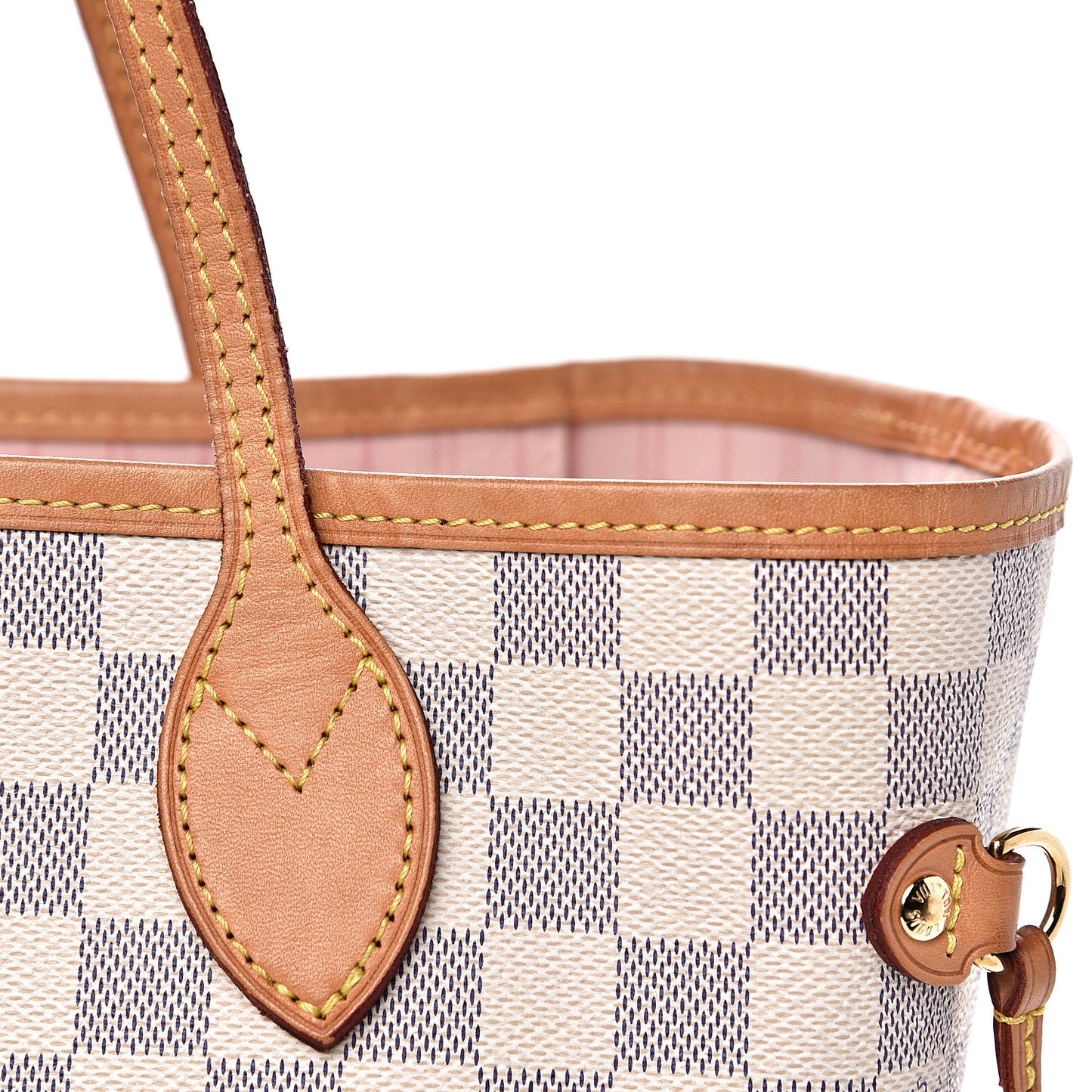 Damier Azur Neo Neverfull MM Rose Ballerine