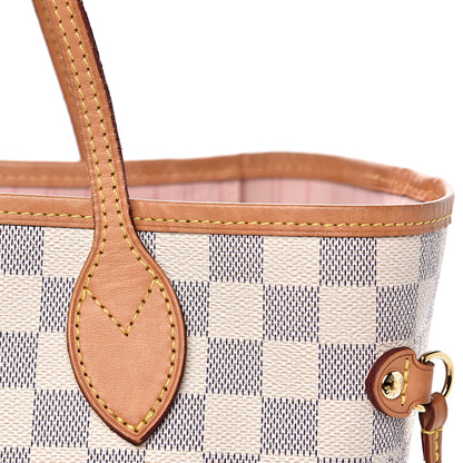 Louis Vuitton Damier Azur Neo Neverfull MM Rose Ballerine 12 of 16