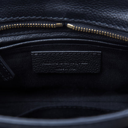 Alexander McQueen Pebbled Calfskin Mini Padlock Tote Black 8 of 10