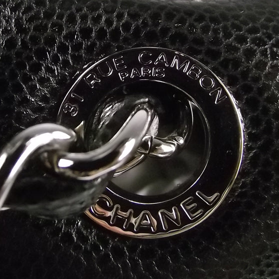 Chanel Caviar Timeless Flap Bag Black 7 of 11