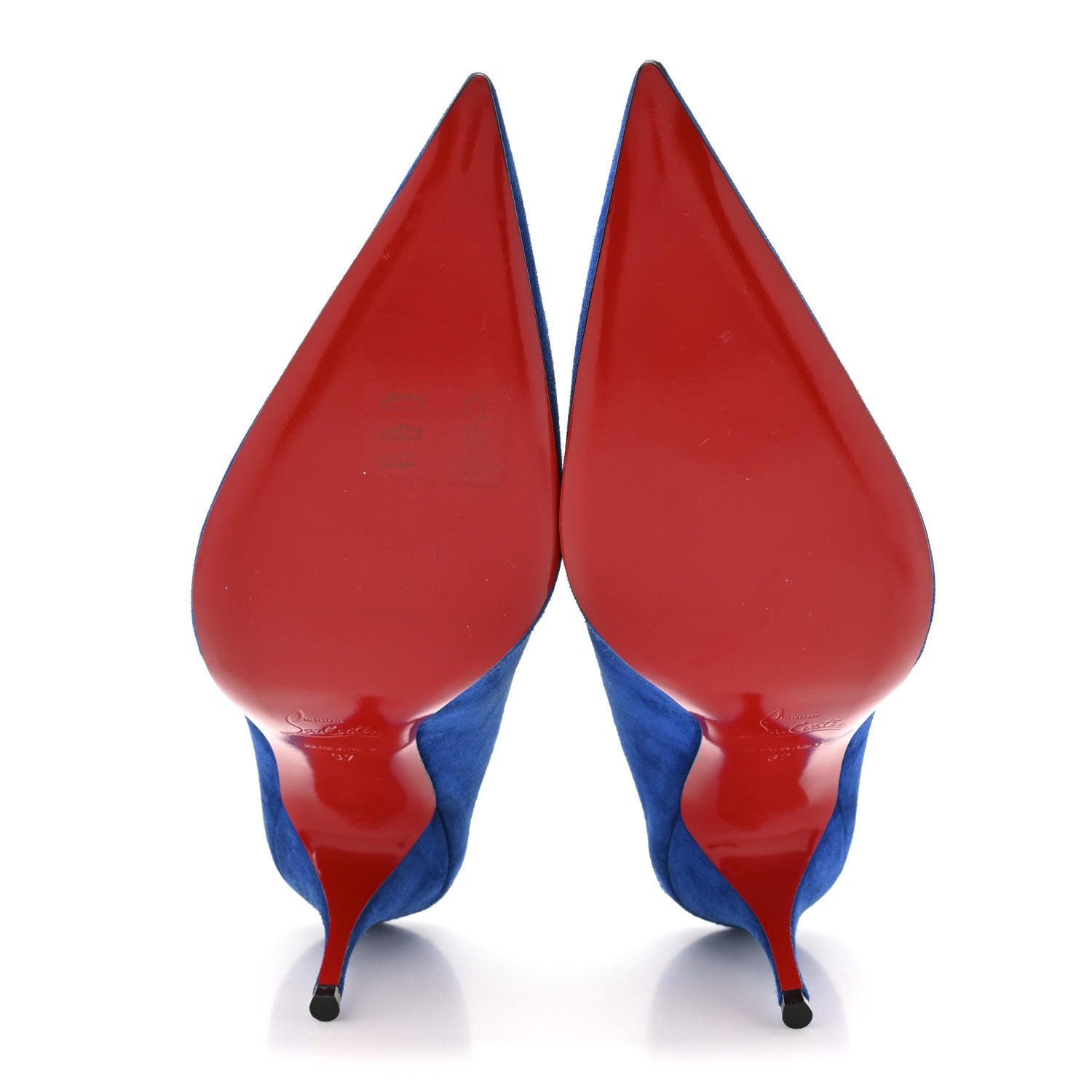 Christian Louboutin Veau Velours Quart 80 Mules 37 Cyclades 6 of 9