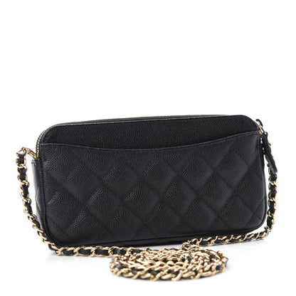 Chanel Caviar Quilted Small Clutch With Chain Black 3 of 12