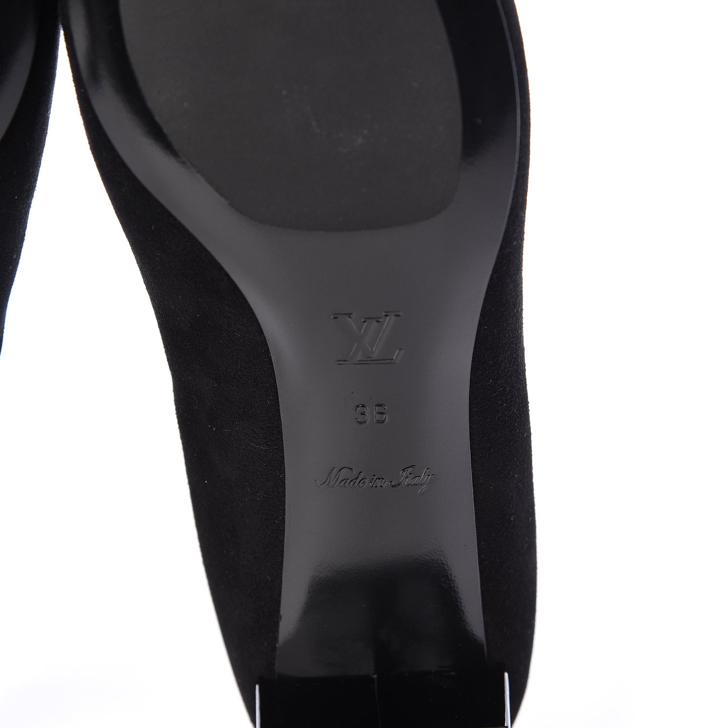 Suede Uniformes Pump 36 Black