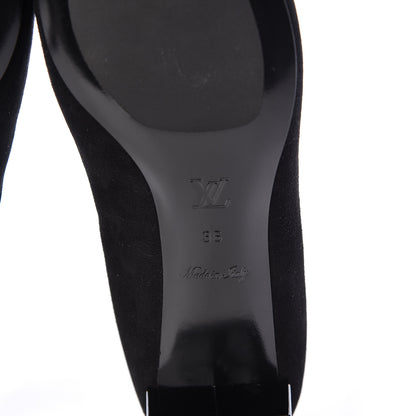 Louis Vuitton Suede Uniformes Pump 36 Black 7 of 8