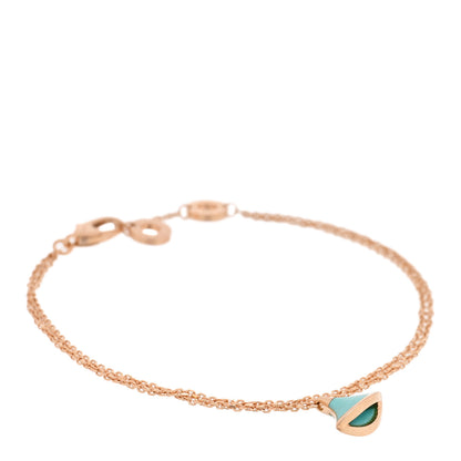 Bulgari 18K Rose Gold Turquoise Divas' Dream Bracelet SM 1 of 3