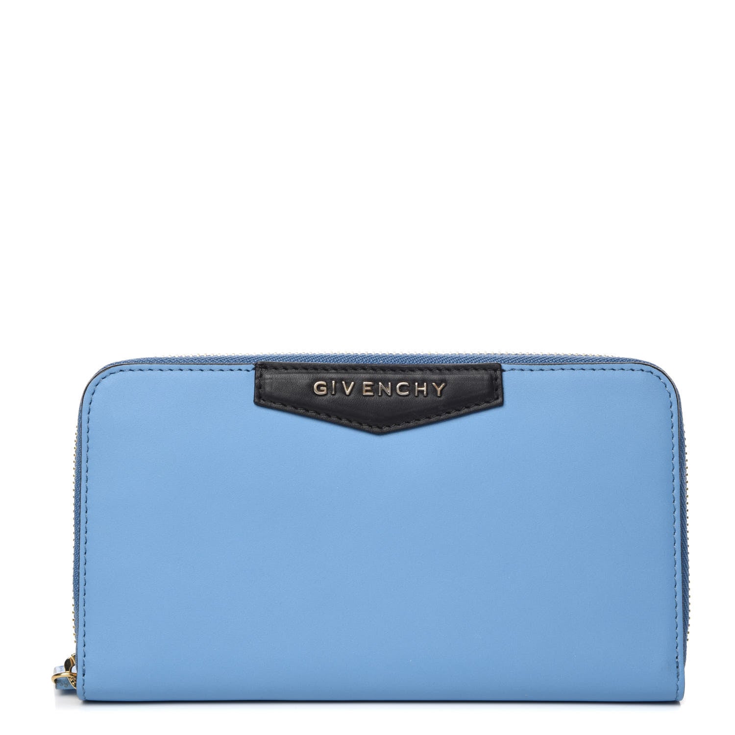 Givenchy Calfskin Antigona Continental Zip Around Wallet Blue 1 of 9
