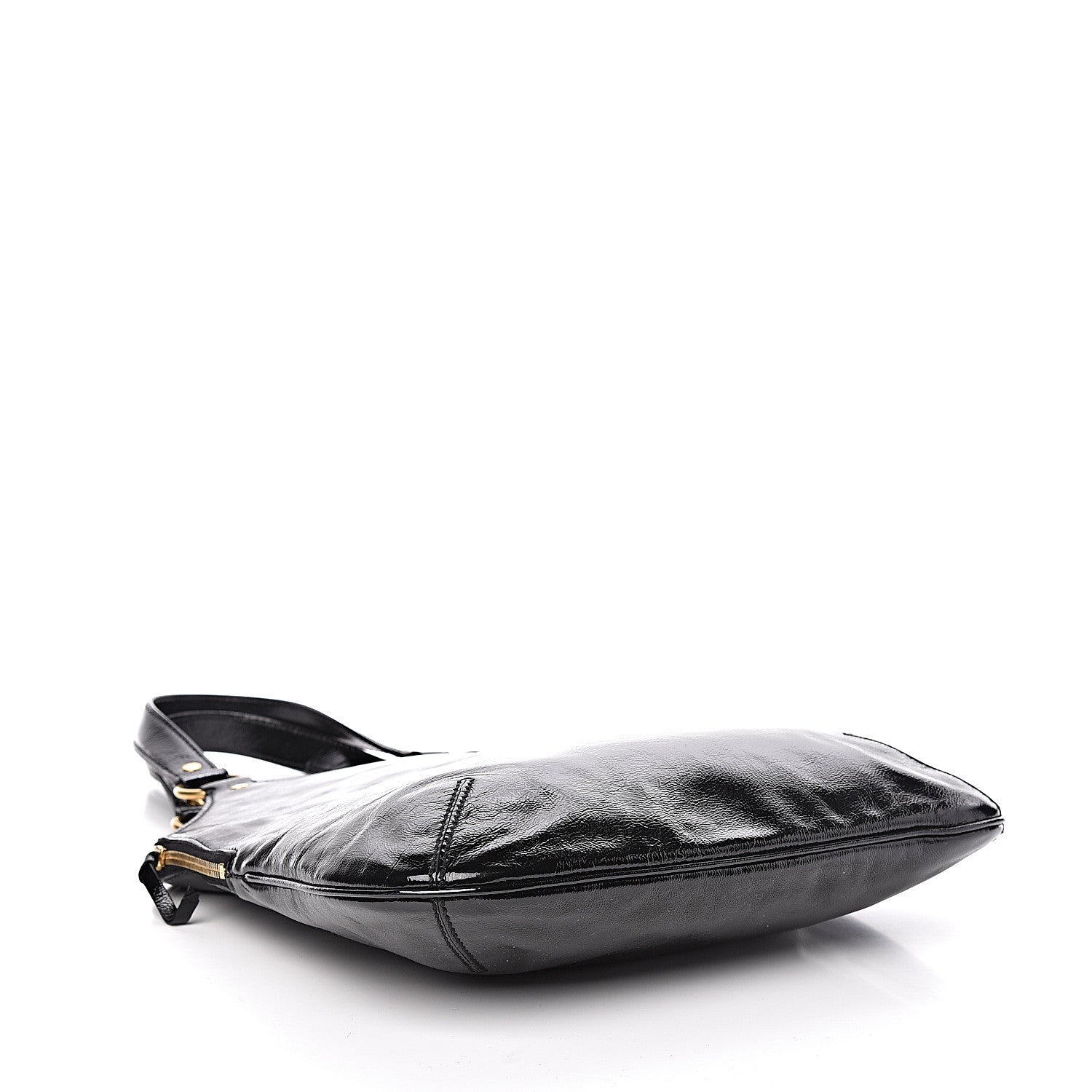 Saint Laurent Patent Tribute Tote Black 4 of 10
