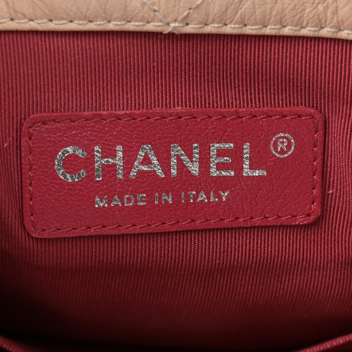 Chanel Aged Calfskin Quilted Small Gabrielle Backpack Beige Black 6 of 13