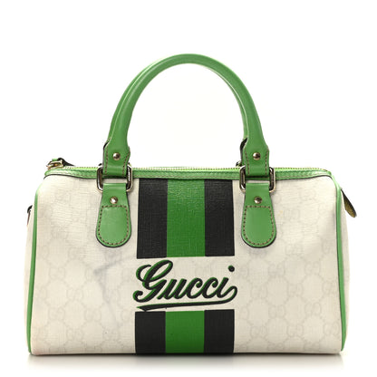 Gucci GG Plus Monogram Web Stripe Medium Joy Boston Green 1 of 9