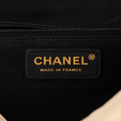 Chanel Lambskin Quilted Medium Elegant CC Flap Beige Black 6 of 8