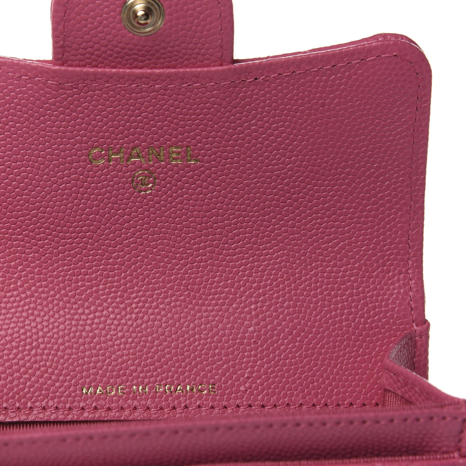 Chanel Caviar Quilted Flap Card Holder Wallet Pink 6 of 8