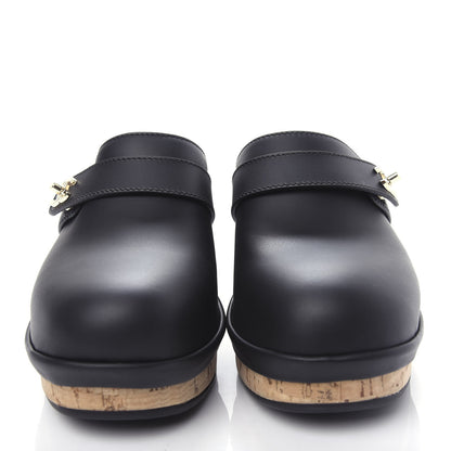 Chanel Calfskin CC Turn Lock Clogs 37 Black 5 of 11