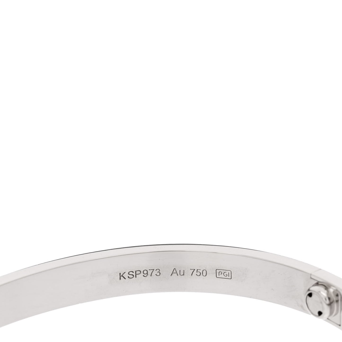 18K White Gold LOVE Bracelet 19