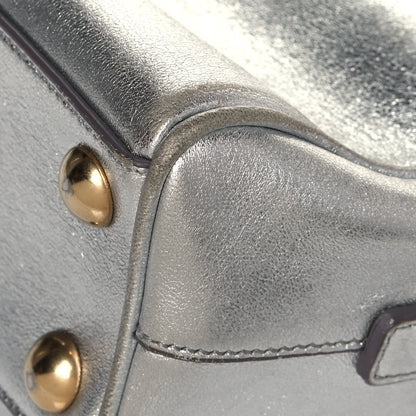 Saint Laurent Metallic Calfskin Classic Toy Duffle Silver 9 of 14