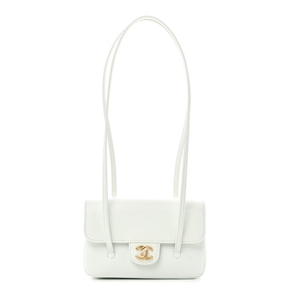 Chanel Shiny Caviar Mini Preppy Coco Shoulder Bag Light Blue 1 of 11