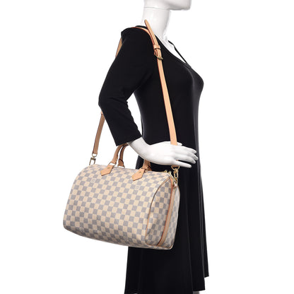 Louis Vuitton Damier Azur Speedy Bandouliere 30 2 of 10