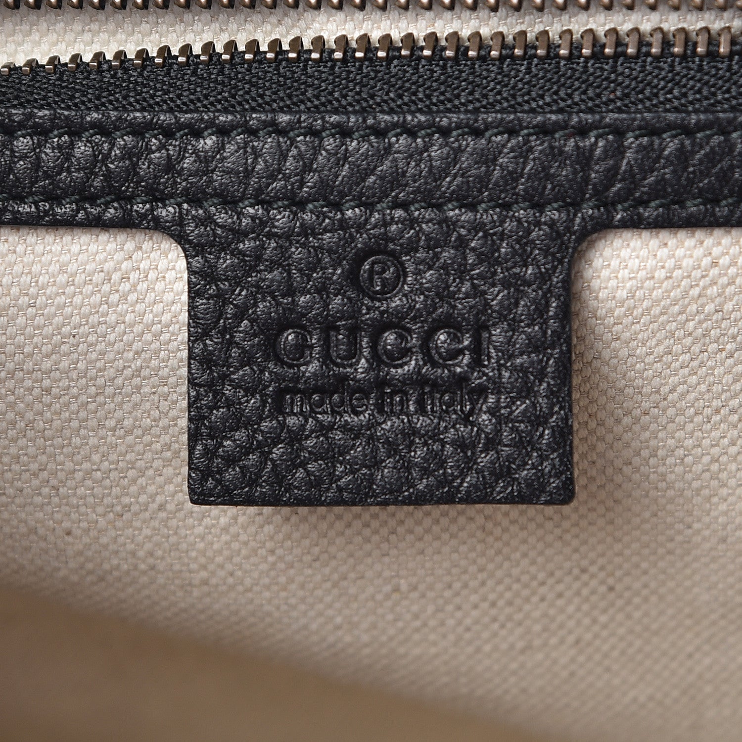 Gucci Calfskin Feline Medium GG Marmont Top Handle Bag Black 6 of 11