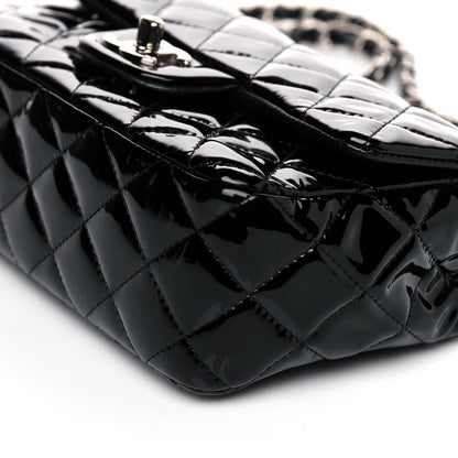 Chanel Patent Calfskin Quilted Mini Rectangular Flap Black 10 of 14