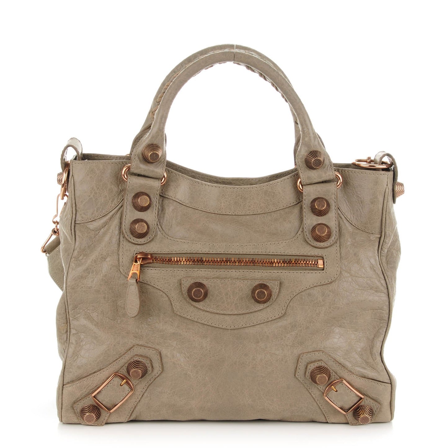Agneau Giant 21 Rose Gold Hardware Velo Papyrus