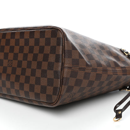 Louis Vuitton Damier Ebene Neo Neverfull MM Rose Ballerine 10 of 11