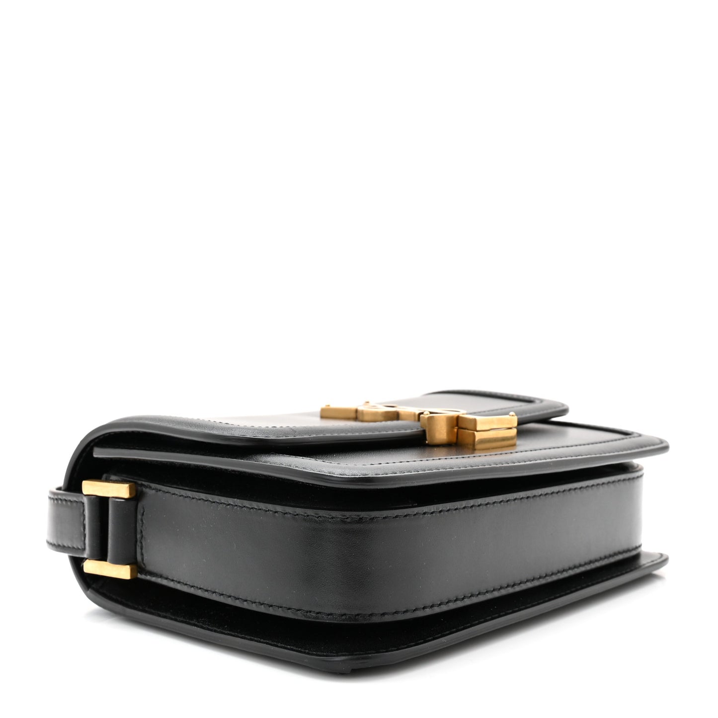Smooth Calfskin Small Solferino Satchel Black